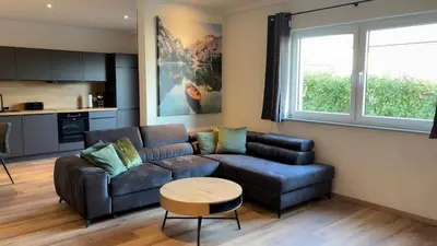 Küche/Küchenzeile in der Unterkunft Ferienwohnung Kirchberg - Andernach am Rhein