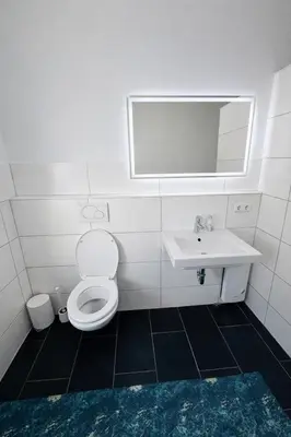 Ein Badezimmer in der Unterkunft 2-Zimmer-Wohnung an der Mosel mit Terrasse