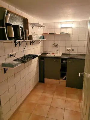 Küche/Küchenzeile in der Unterkunft Ride & Relax Ferienwohnung, FeWo, Kurzurlaub