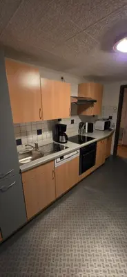 Küche/Küchenzeile in der Unterkunft Ferienwohnung Chandony