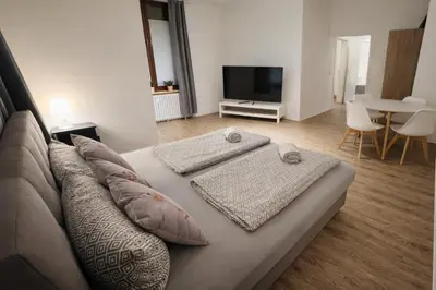 TV/Unterhaltungsangebot in der Unterkunft Komfort Apartment nahe Hauptbahnhof Koblenz