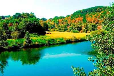 Naturlandschaft in der Nähe des Privatzimmers