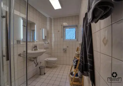 Ein Badezimmer in der Unterkunft Gästehaus Lydia