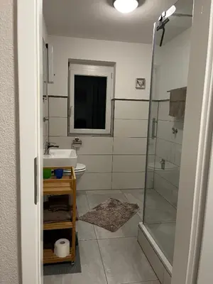 Ein Badezimmer in der Unterkunft Ferienwohnung Brönnleins