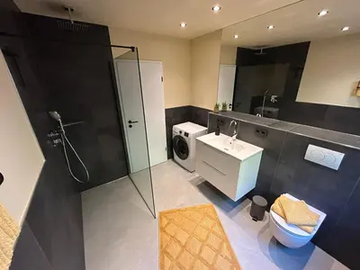 Ein Badezimmer in der Unterkunft Ferienwohnung RebenGlück