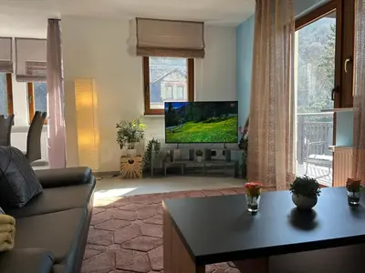 TV/Unterhaltungsangebot in der Unterkunft Ferienwohnung RebenGlück