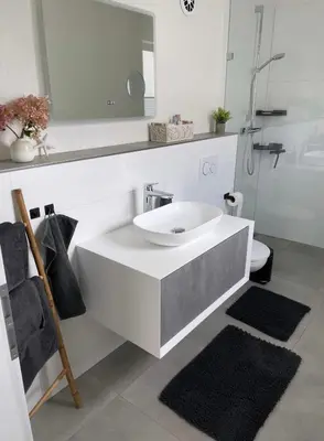 Ein Badezimmer in der Unterkunft Ferienwohnung in der wunderschönen Eifel