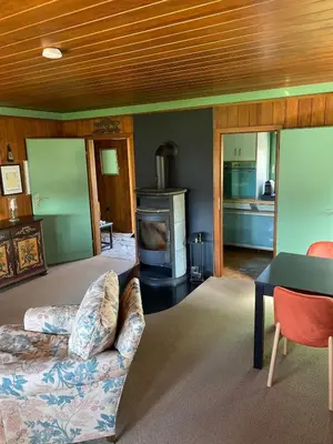 Ein Sitzbereich in der Unterkunft Gemütliches Ferienhaus