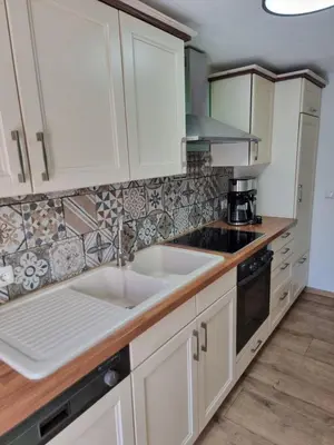 Küche/Küchenzeile in der Unterkunft Ferienwohnung Braun