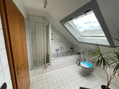 Ein Badezimmer in der Unterkunft Ferienwohnung Adelheid Brachtendorf