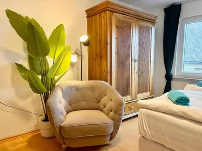 Ein Bett oder Betten in einem Zimmer der Unterkunft Townhaus Mariaroth