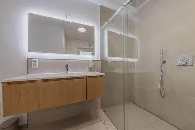 Ein Badezimmer in der Unterkunft Rheinpanorama Suite
