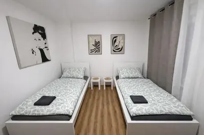 Ein Bett oder Betten in einem Zimmer der Unterkunft Mosel Two-Room Apartment
