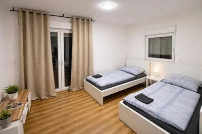 Ein Bett oder Betten in einem Zimmer der Unterkunft Mosel Two-Room Apartment
