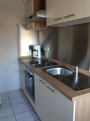 Küche/Küchenzeile in der Unterkunft Ferienwohnung Kaspers