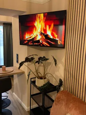 TV/Unterhaltungsangebot in der Unterkunft Modernes Studio in Irrel