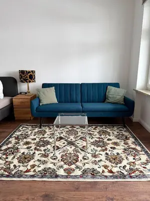 Ein Sitzbereich in der Unterkunft Stilvolle Wohnung mit Rheinblick
