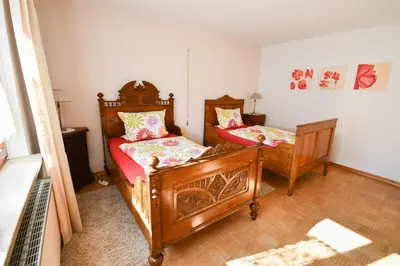 Ein Bett oder Betten in einem Zimmer der Unterkunft Haus Resi in Kleinich