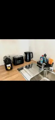 Küche/Küchenzeile in der Unterkunft Modernes Apartment mit gehobener Ausstattung