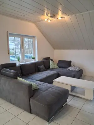 Ein Sitzbereich in der Unterkunft Ferienwohnung Stefanie OG