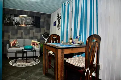 Ein Sitzbereich in der Unterkunft Casa Alba
