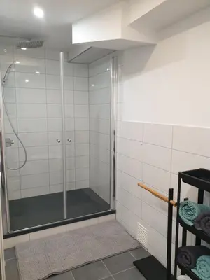 Ein Badezimmer in der Unterkunft Ferienwohnung zur Honigschleife