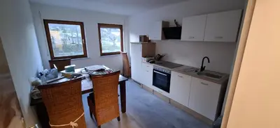 Küche/Küchenzeile in der Unterkunft Haus Hoffeld