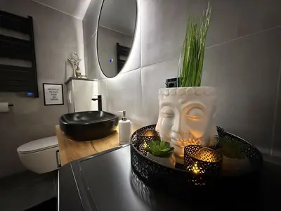 Ein Badezimmer in der Unterkunft Moselurlaub in stilvollem Ambiente