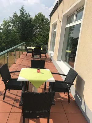Ein Balkon oder eine Terrasse in der Unterkunft Sportschule Bitburg - Sportpark-Hotel