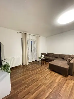 Ein Sitzbereich in der Unterkunft Gemütliches EG-Apartment in Weißenthurm für 6