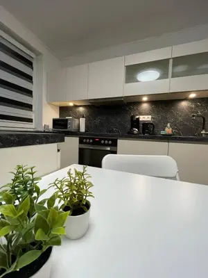 Küche/Küchenzeile in der Unterkunft Gemütliches EG-Apartment in Weißenthurm für 6