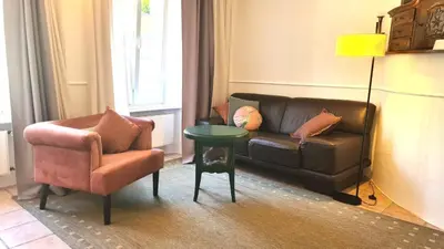 Ein Sitzbereich in der Unterkunft Mosel-Side De Luxe Suite