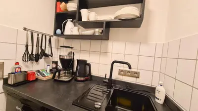 Küche/Küchenzeile in der Unterkunft Mosel-Side De Luxe Suite