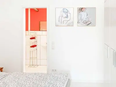 Ein Bett oder Betten in einem Zimmer der Unterkunft Apartment Perle-Lollipop by Interhome