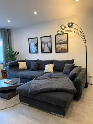 Ein Sitzbereich in der Unterkunft Moselzeit - Ferienwohnung 
