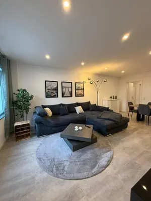Ein Sitzbereich in der Unterkunft Moselzeit - Ferienwohnung 