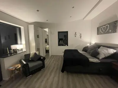 Ein Bett oder Betten in einem Zimmer der Unterkunft Apartment in Ulmen mit Grill by Interhome