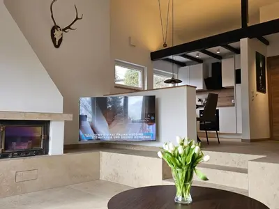 Küche/Küchenzeile in der Unterkunft Holiday Home mit Terrasse und Garten Südeifel by Interhome