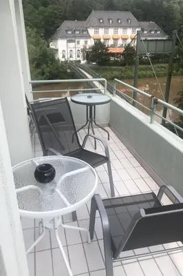 Ein Balkon oder eine Terrasse in der Unterkunft Apartment Gesamte Wohnung in Bad Kreuznach by Interhome
