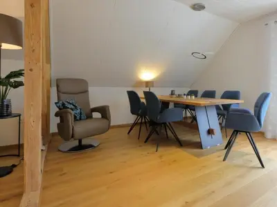 Ein Sitzbereich in der Unterkunft Apartment Tolles Appartement in Mastershausen mit Terrasse- Grill und Garten by Interhome