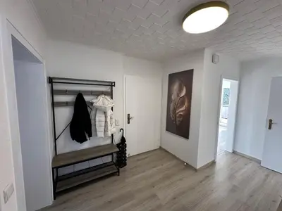 Ein Bett oder Betten in einem Zimmer der Unterkunft FeWo Seul