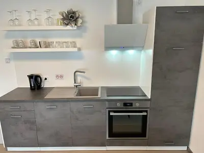 Küche/Küchenzeile in der Unterkunft Ferienwohnung in Bendorf am Rhein