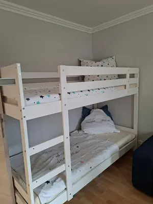 Ein Bett oder Betten in einem Zimmer der Unterkunft Holiday home Eifel, Nürburgring, Laacher See