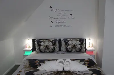 Ein Bett oder Betten in einem Zimmer der Unterkunft Gemütliche Wohnung in Mendig