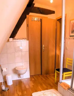 Ein Badezimmer in der Unterkunft Weingut Herrenhof Andrea Thielen