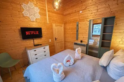 Grundriss der Unterkunft Sky-View Chalet am Waldsee
