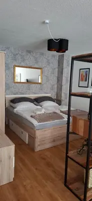 Ein Bett oder Betten in einem Zimmer der Unterkunft Bike & Stay Cochem