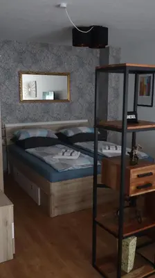 Ein Bett oder Betten in einem Zimmer der Unterkunft Bike & Stay Cochem