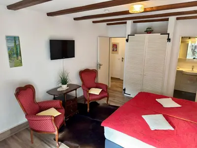 TV/Unterhaltungsangebot in der Unterkunft Haus Edeltrud - Ferienwohnung Moselufer