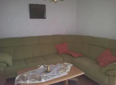 Ein Sitzbereich in der Unterkunft Ferienwohnung 
